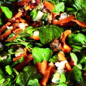 Salade carotte cresson chèvre